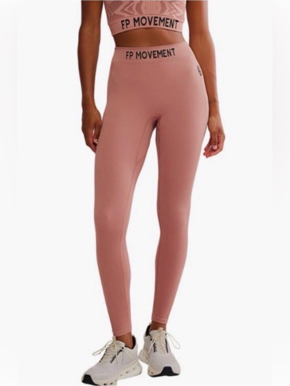 Free People Movement Leggings The Long Haul In Petal Pink Women’s XS/S NWT